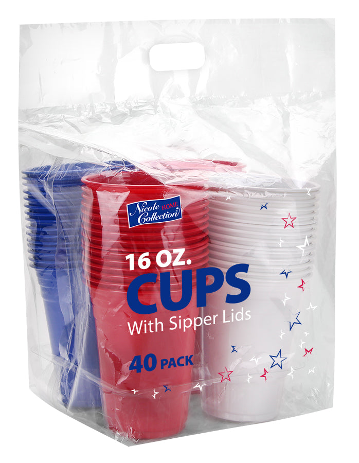 16oz PET Plastic Cups