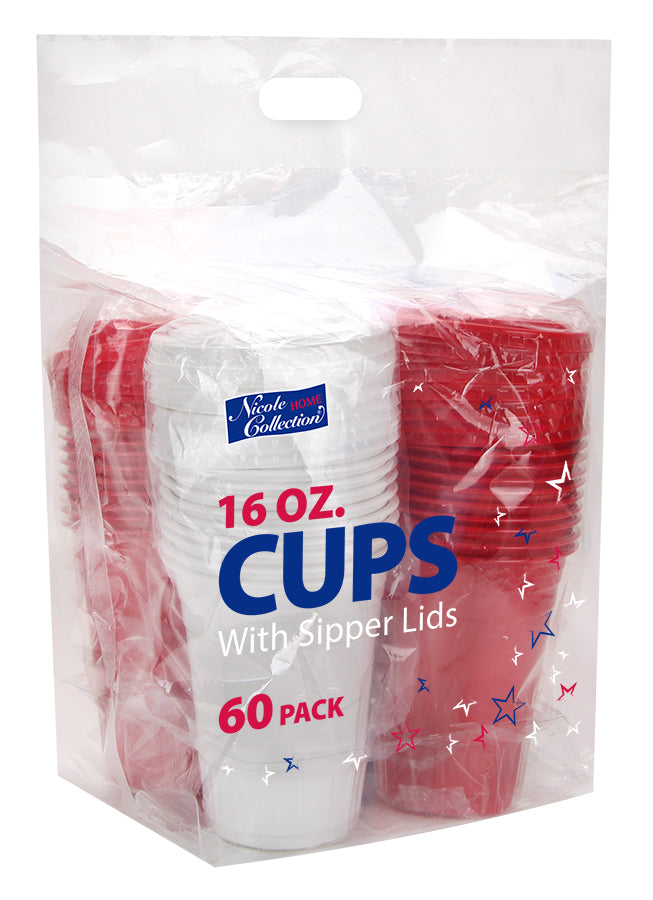 16oz PET Plastic Cups - Disposable Cups for Parties & Events