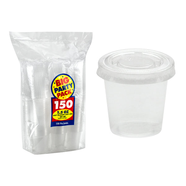 1.5OZ Portion Cup Clear w/lid