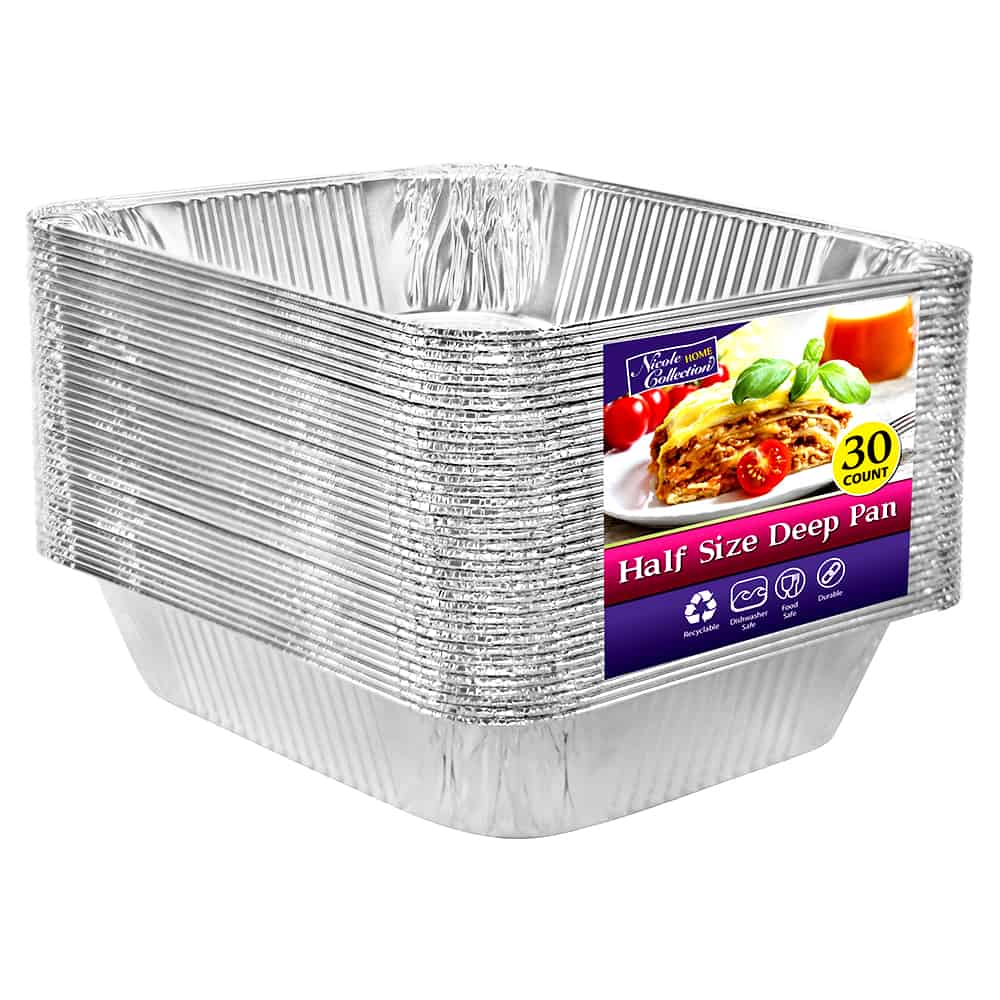 Heavy Duty Aluminum Foil Half Size Deep Pan