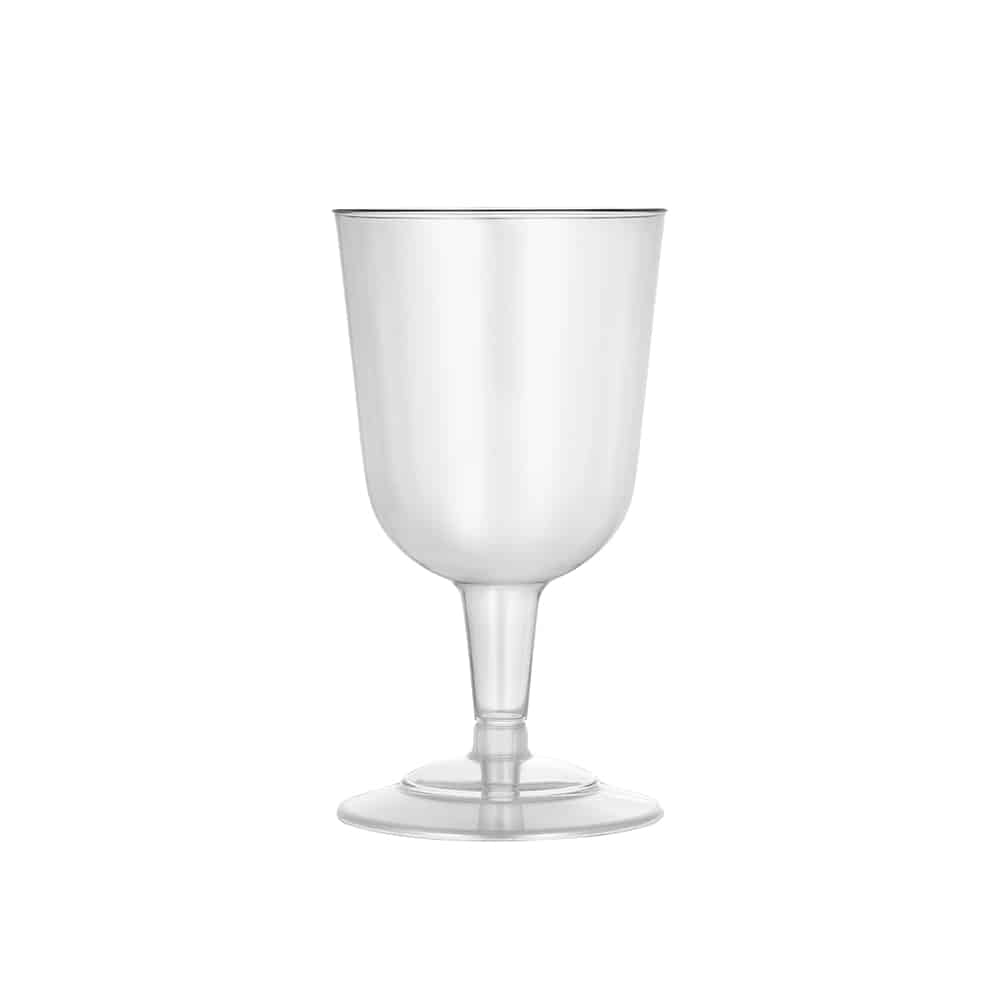 Clear Deluxe Plastic 5oz Tulip Wine Goblet - King Zak