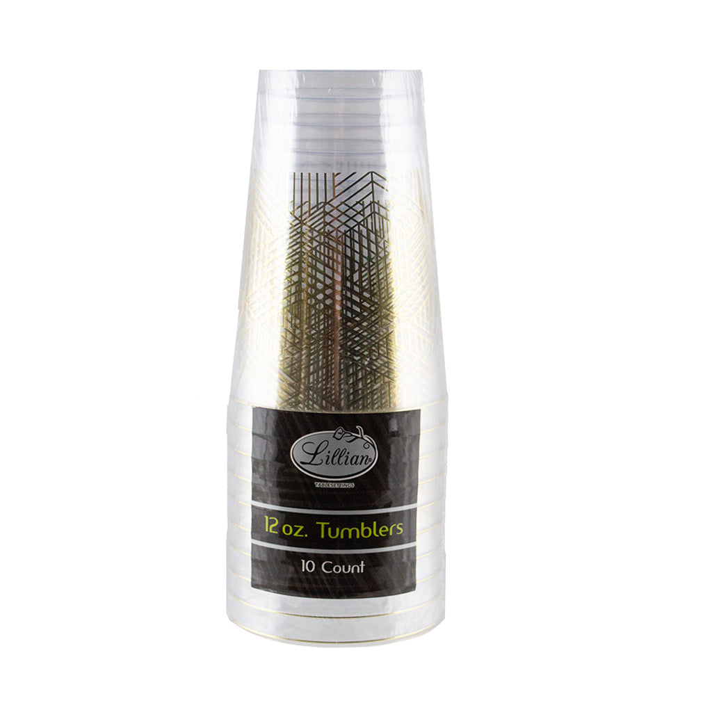 Geoprism Clear 12oz Tumbler – Sleek, Stylish, and Built to Last