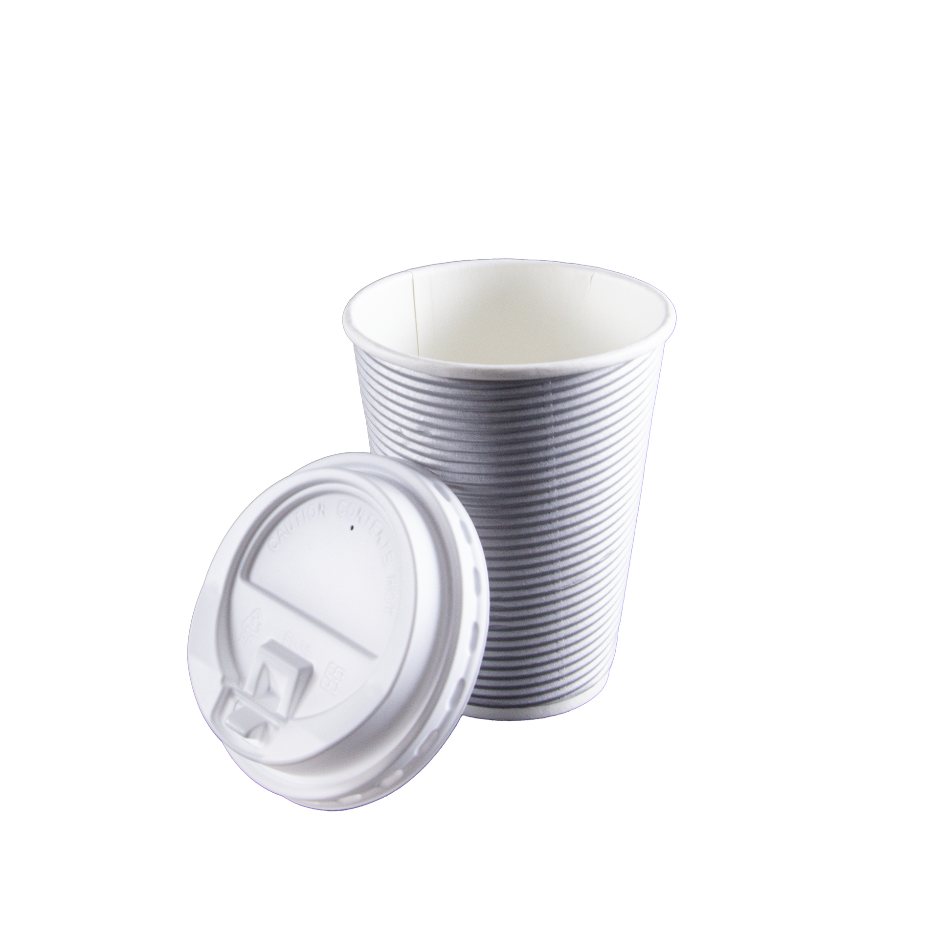 Premium Quality Paper Double Wall Ripple Hot Cups with Lids – King Zak