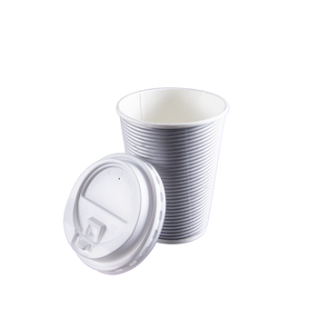 12oz Silver coffee cup