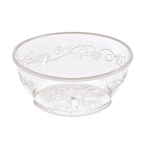 D'Vine Clear Deluxe Plastic Round Dinnerware