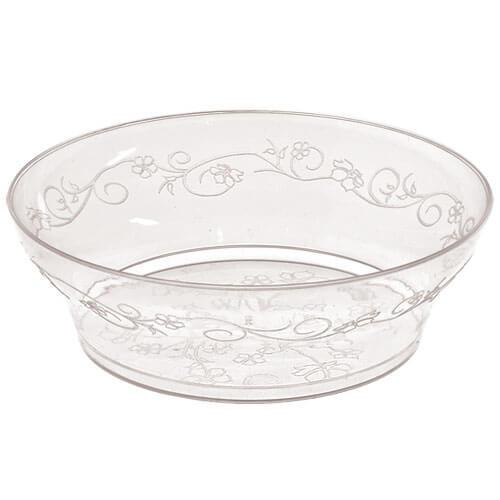 D'Vine Clear Deluxe Plastic Round Dinnerware