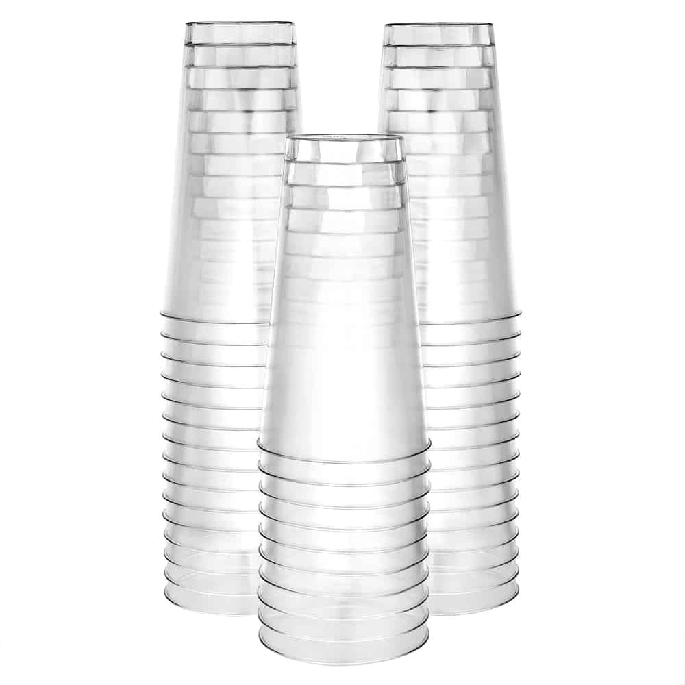 Clear Deluxe Plastic 16oz Tumbler Stack