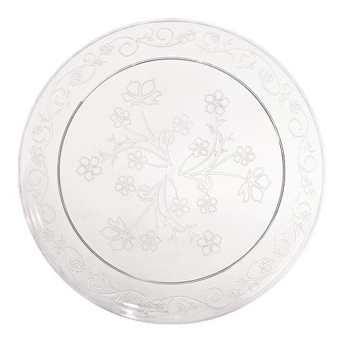 D'Vine Clear Deluxe Plastic Round Dinnerware