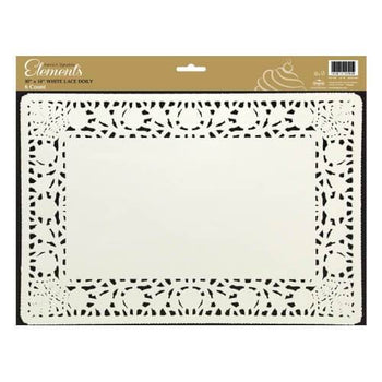 10inchx14inch Doily / White