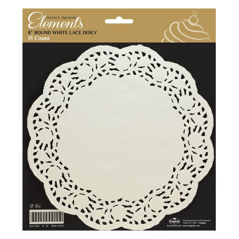 8inch Doily / White