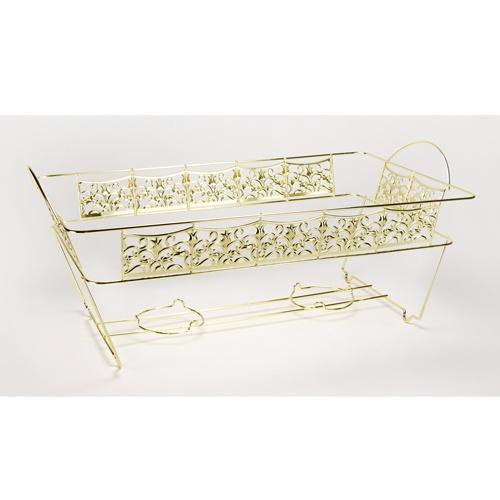 Aluminum Decorative Chafing Rack W/ Fuel Holders