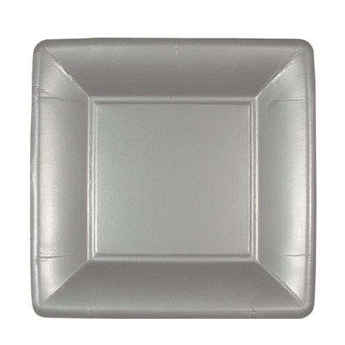 Metallic Premium Paper Square Dinnerware