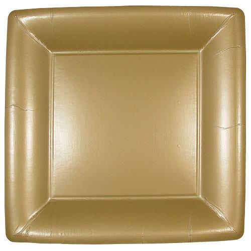 Metallic Premium Paper Square Dinnerware