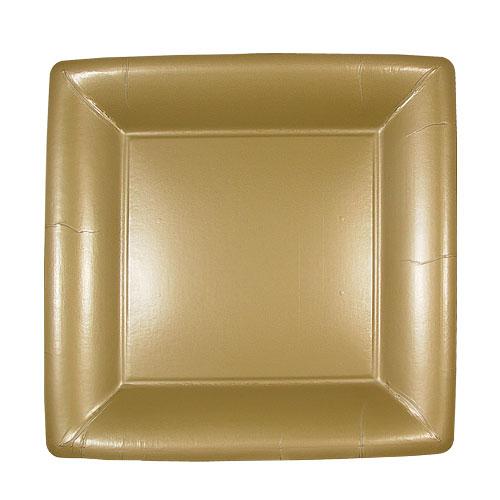 Metallic Premium Paper Square Dinnerware