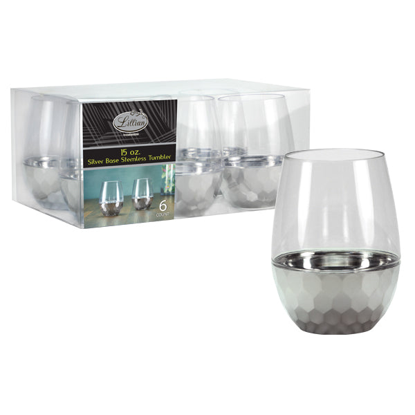 Clear Tumbler with Polished Base - Modern Glassware for Everyday Use or Entertaining