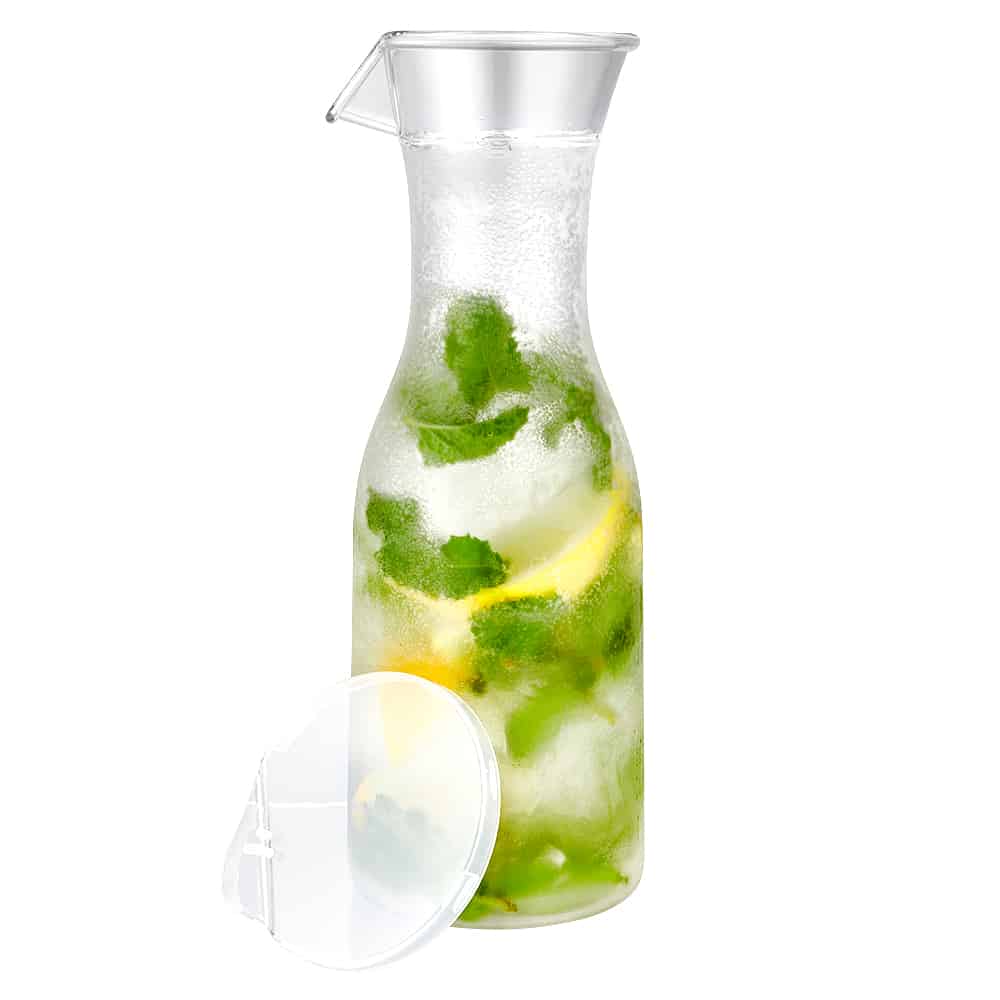 Clear Carafe with Lid, 40oz - King Zak