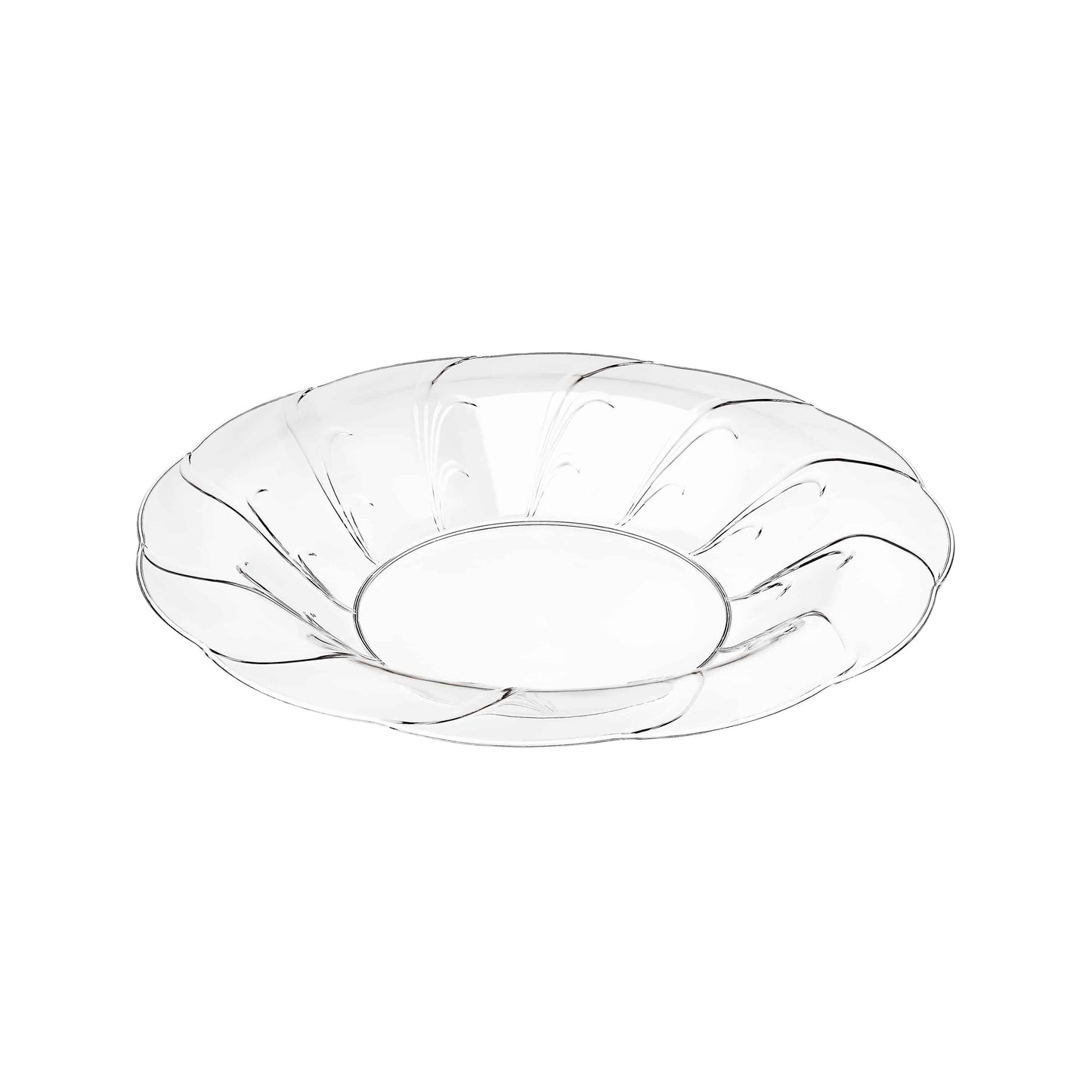 Elegance Premium Clear Plastic Round Dinner Bowl