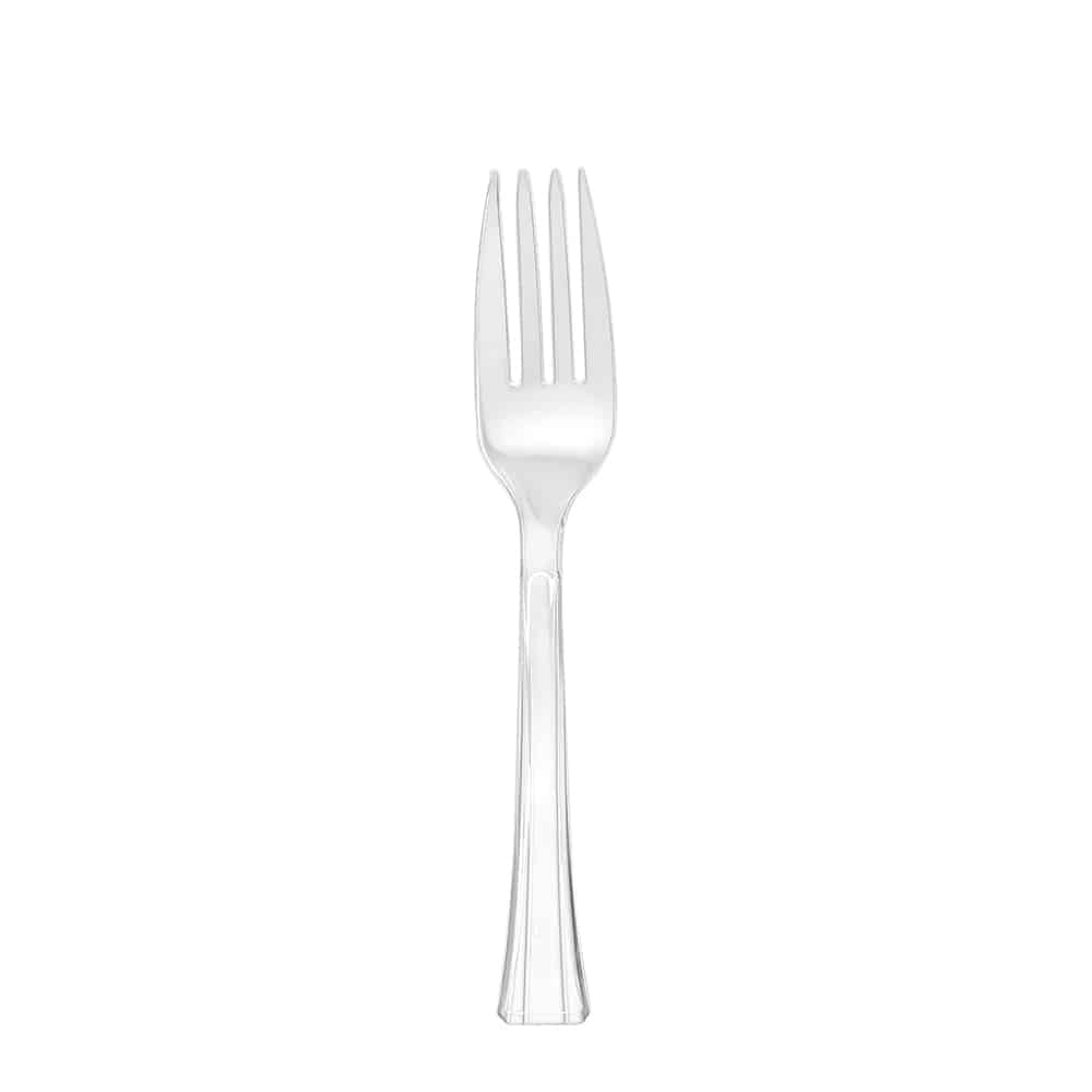 Clear Premium Plastic Fork