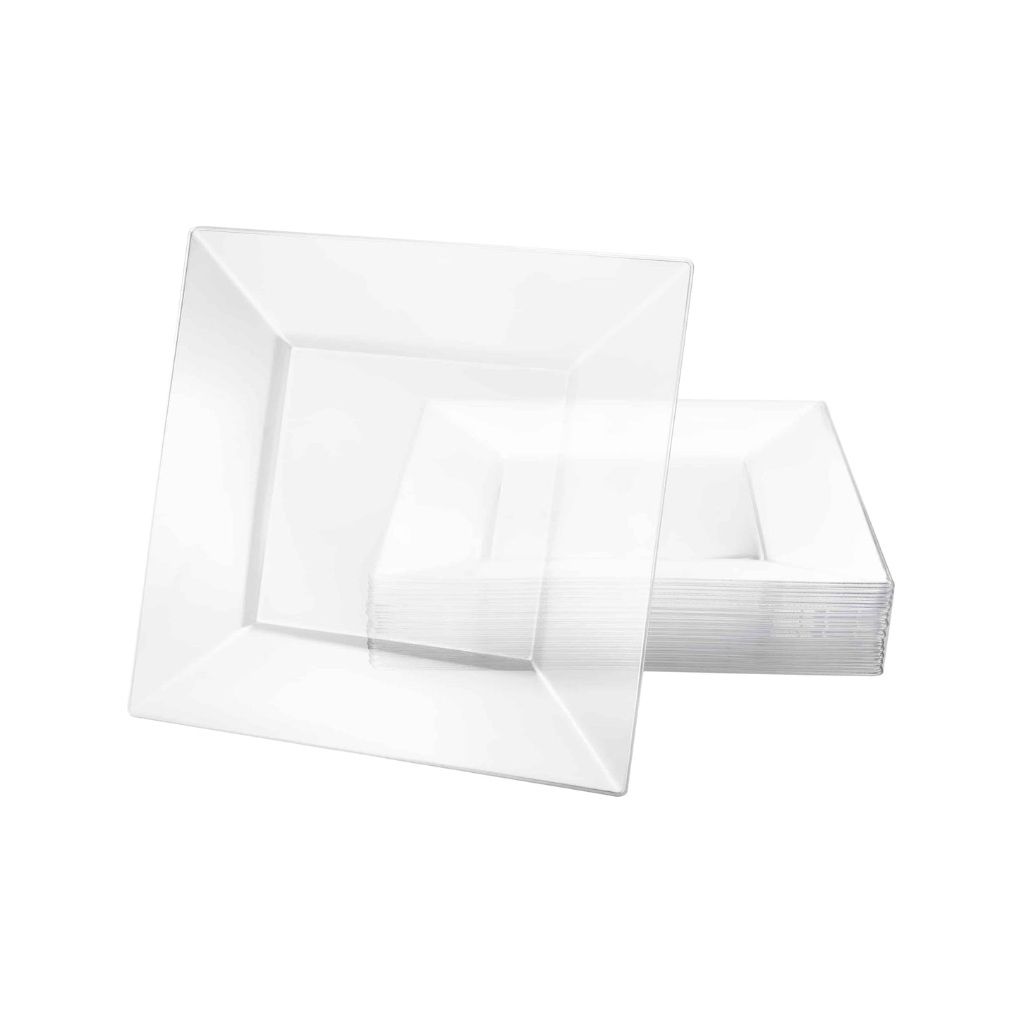 Squares Pearl Premium Plastic Square Dinnerware - King Zak