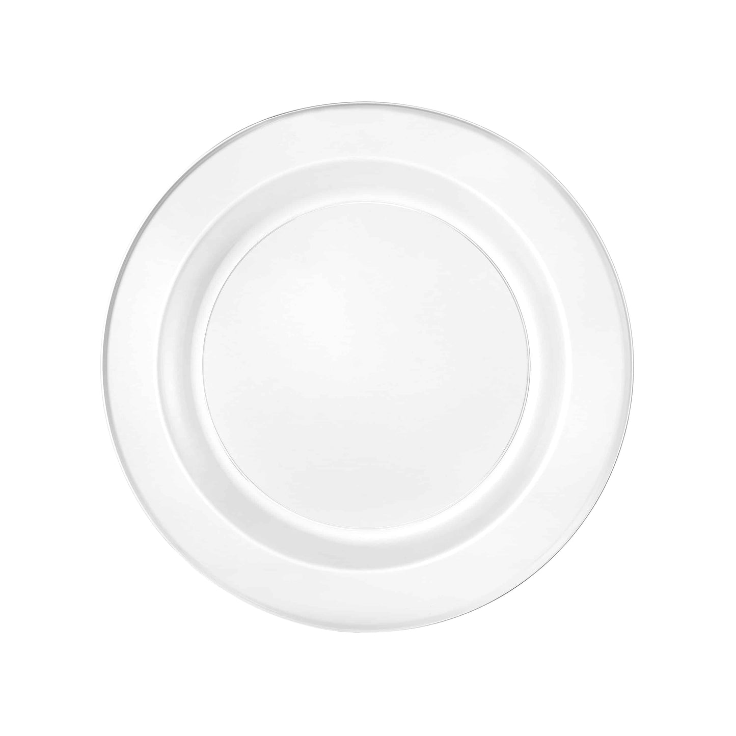 Magnificence Premium Plastic Round Dinnerware - clear plate