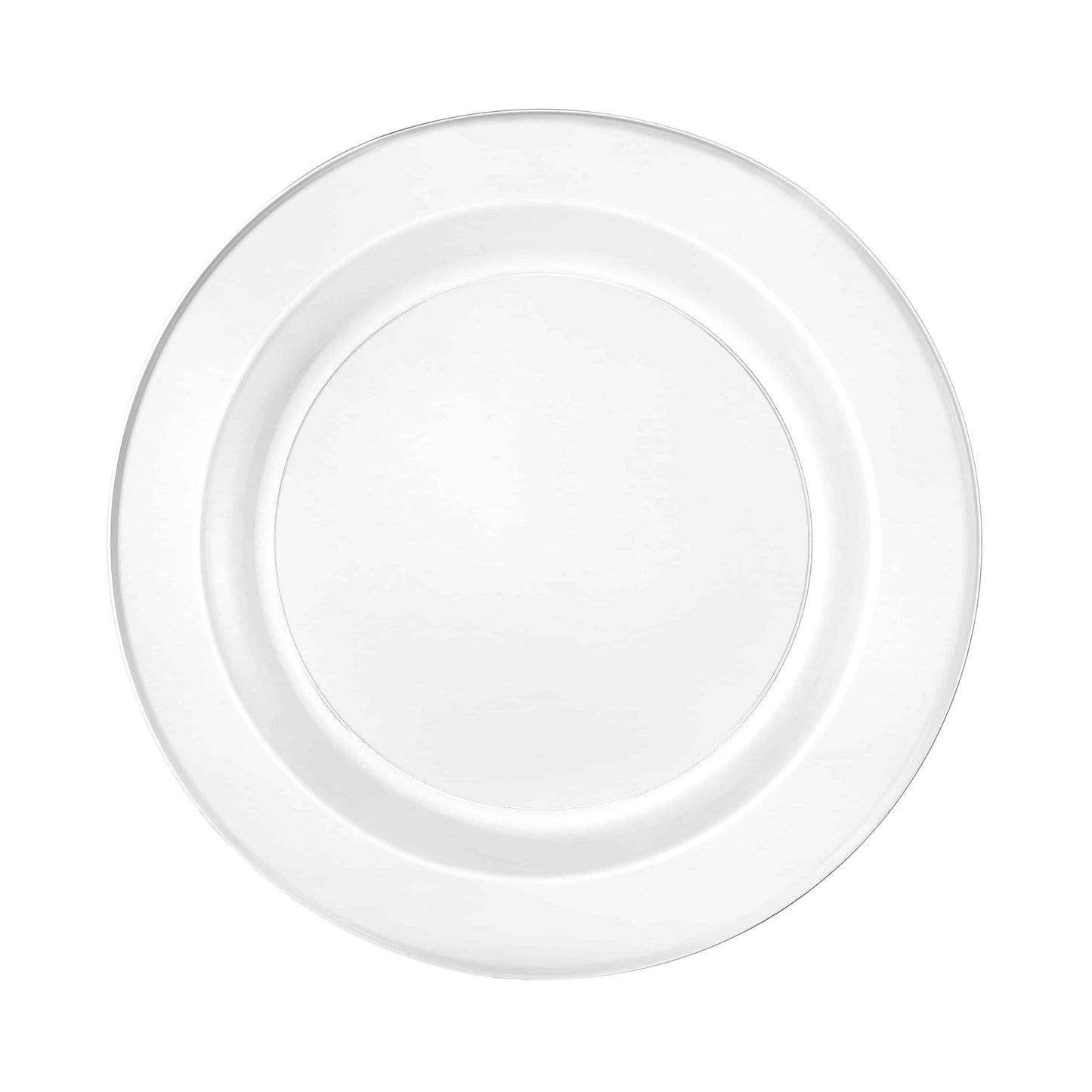 Magnificence Premium Plastic Round Dinnerware - clear plate