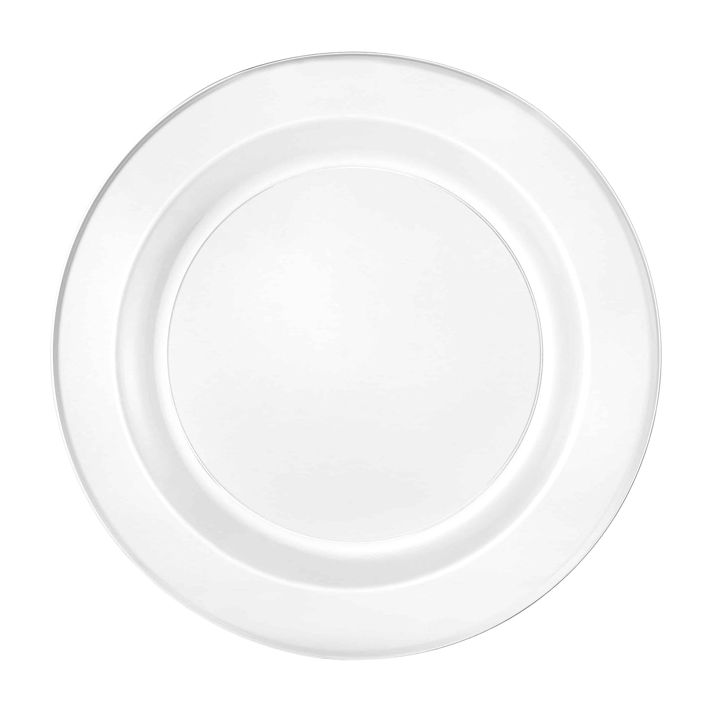 Magnificence Premium Plastic Round Dinnerware - clear plate