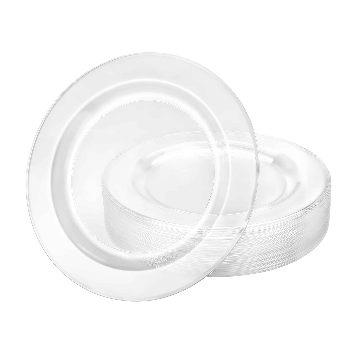 Magnificence Premium Plastic Round Dinnerware - clear plate