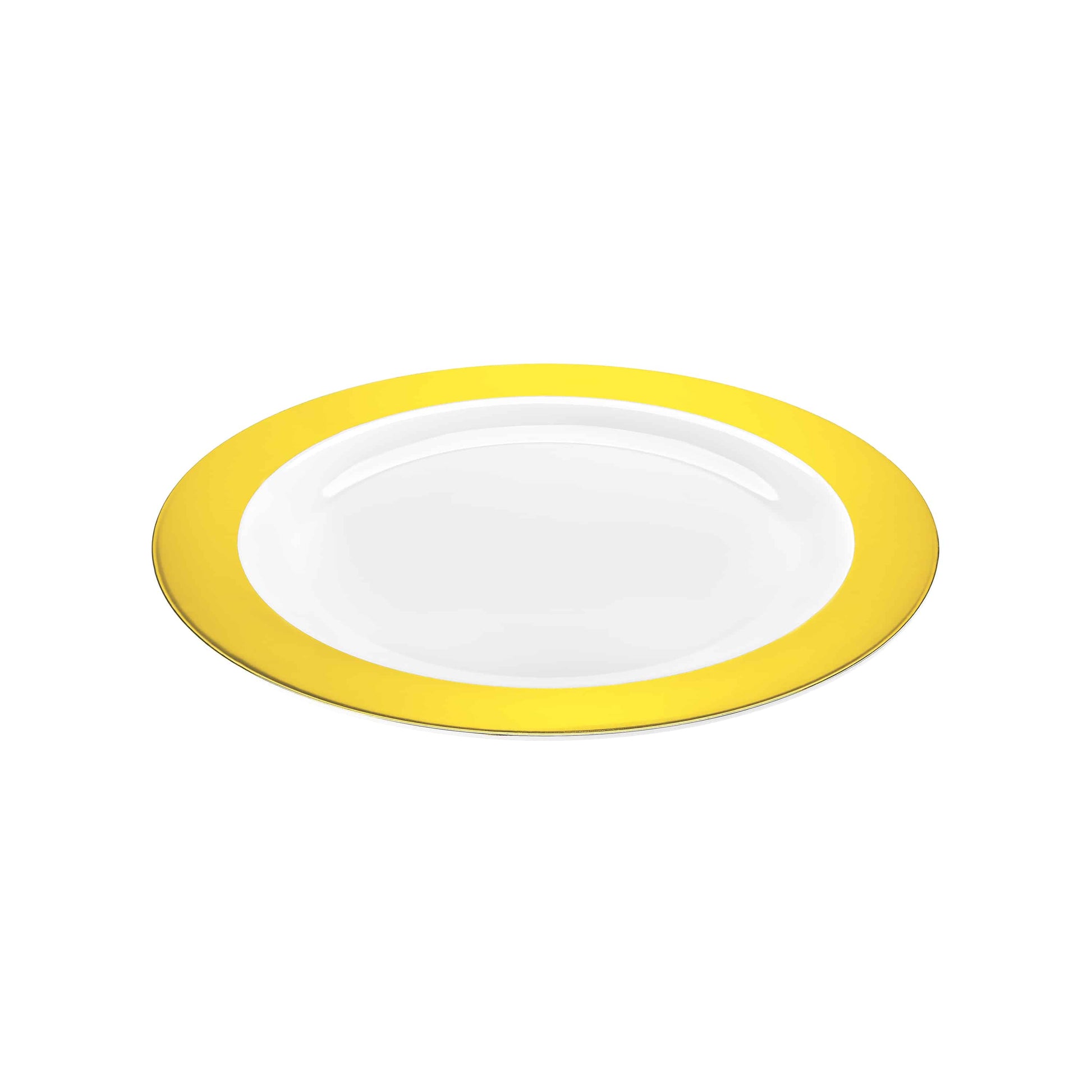 Magnificence Gold Rim Premium Plastic Round Dinnerware