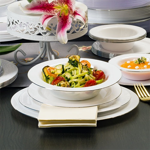 Lacetagon Premium Plastic Octagonal Dinnerware: 5 oz bowl