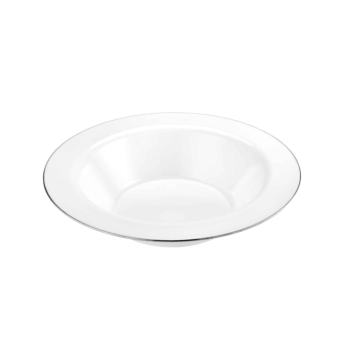 Magnificence Silver Edge Premium Plastic Round Dinnerware - King Zak