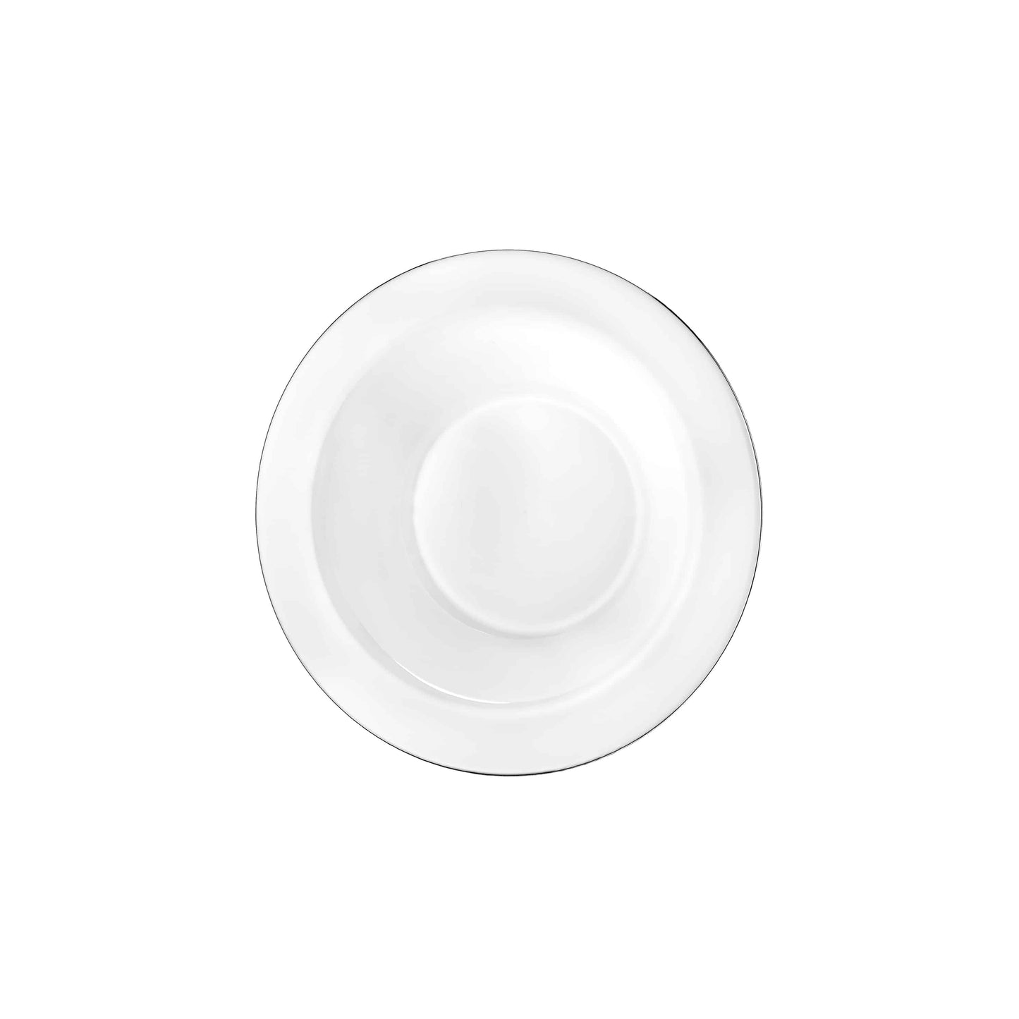 Magnificence Silver Edge Premium Plastic Round Dinnerware - King Zak