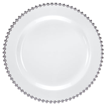 Beaded Premium Plastic Round Plate