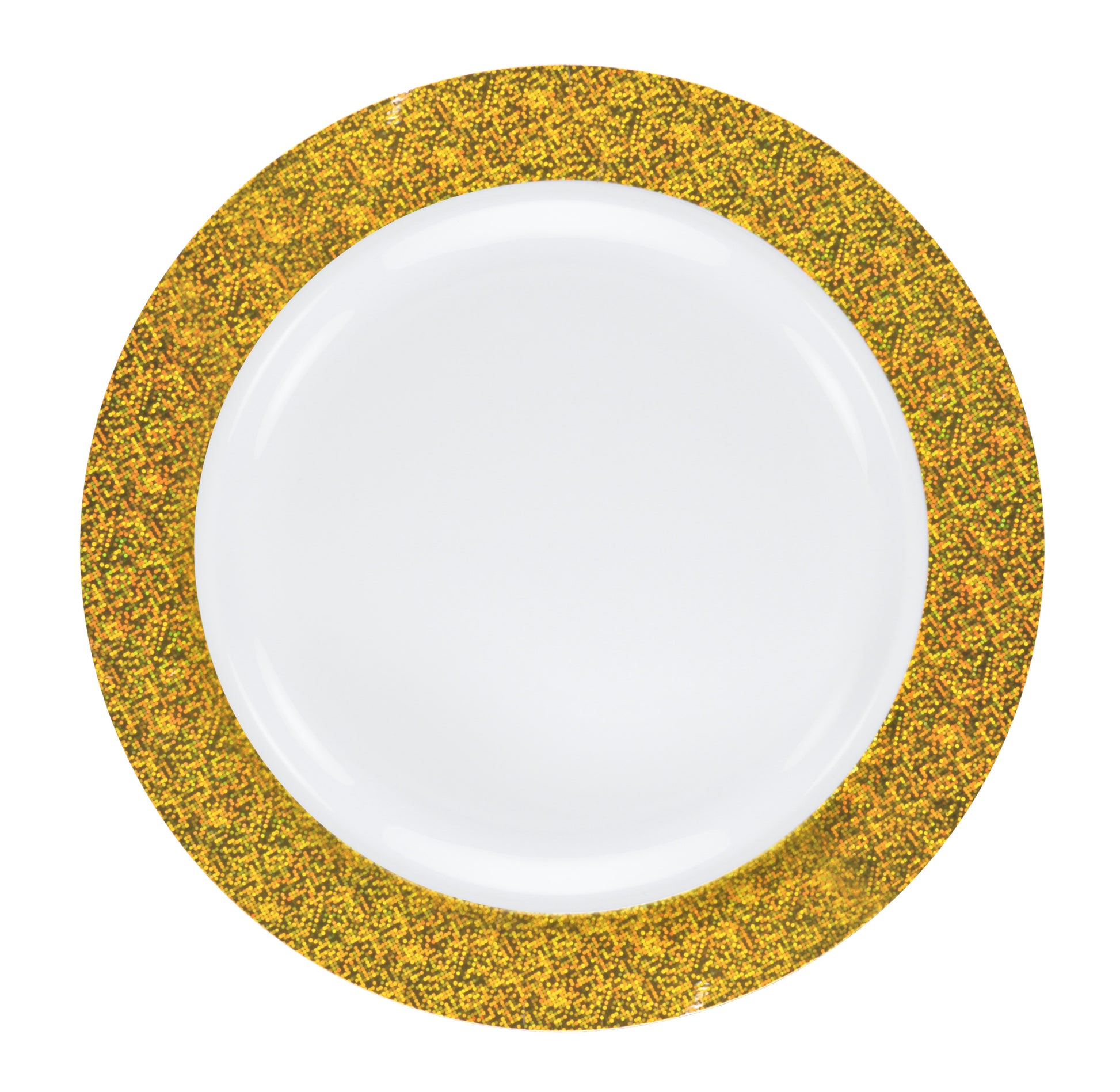 Sparkle Plastic Plate - Elegant Glitter Disposable Plates for Parties, Weddings & Special Events