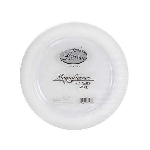 Magnificence Premium Plastic Round Dinnerware: 7.5" Plate