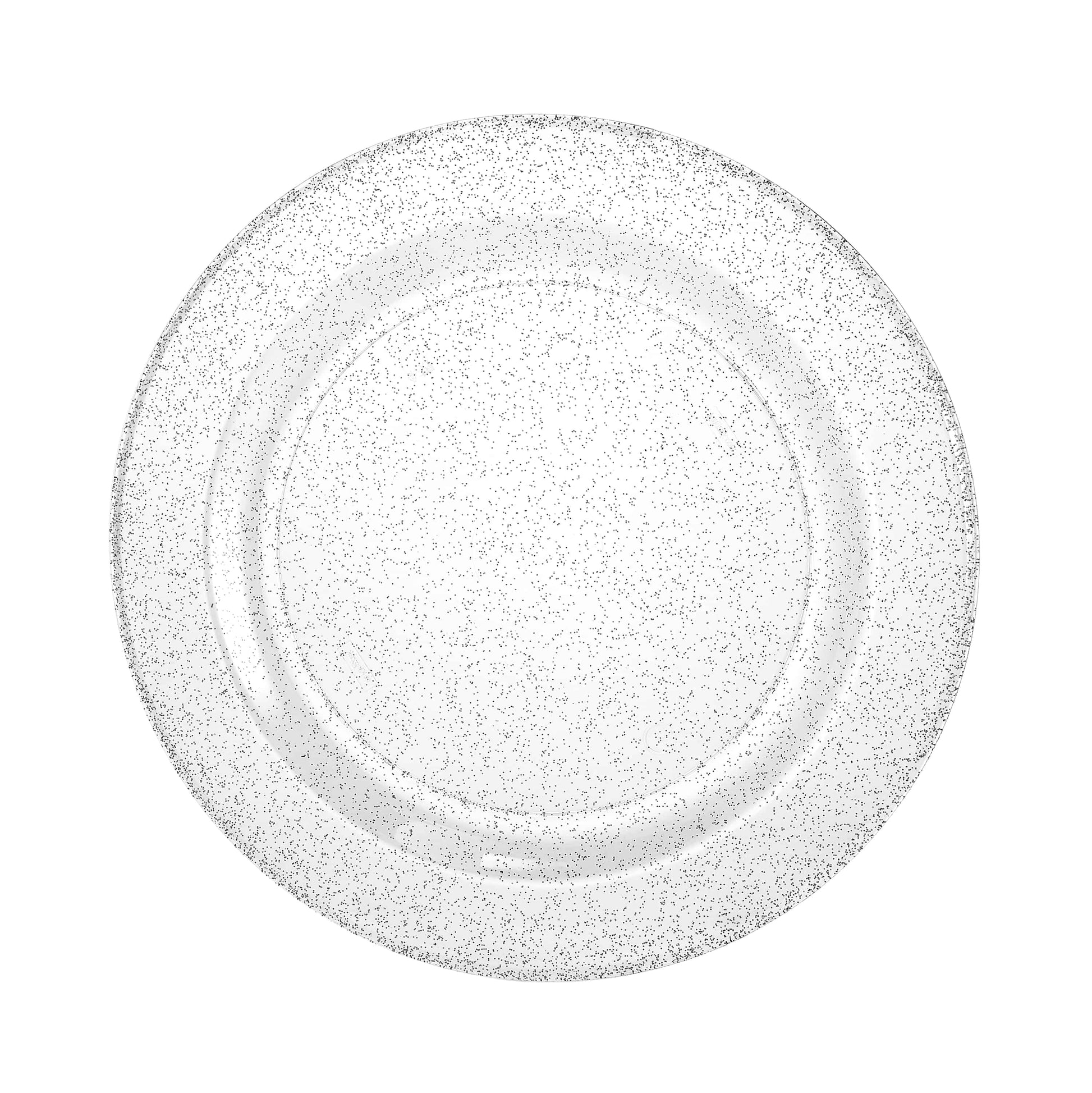 Glitter Premium Plastic Round Dinnerware