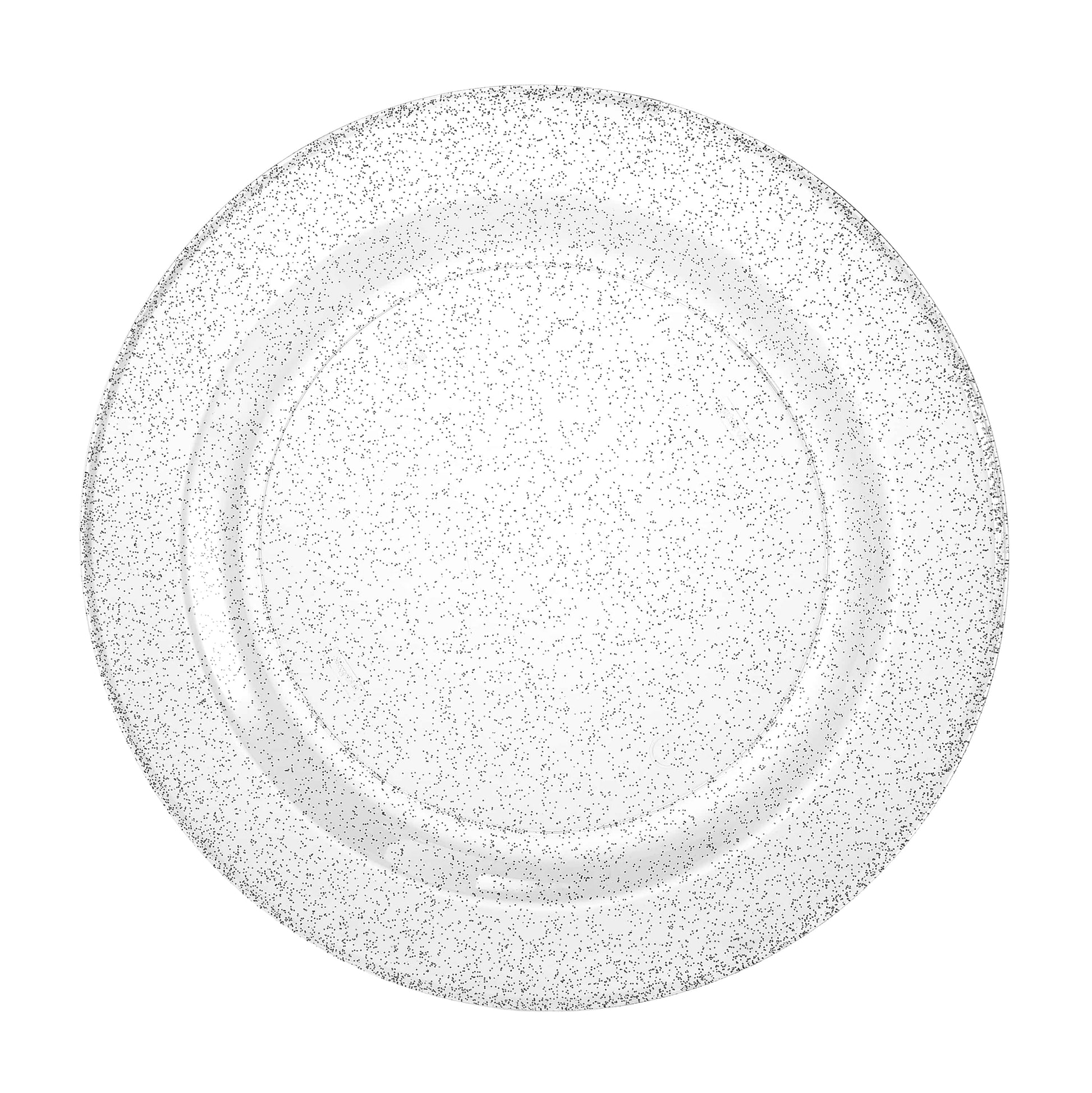 Glitter Premium Plastic Round Dinnerware