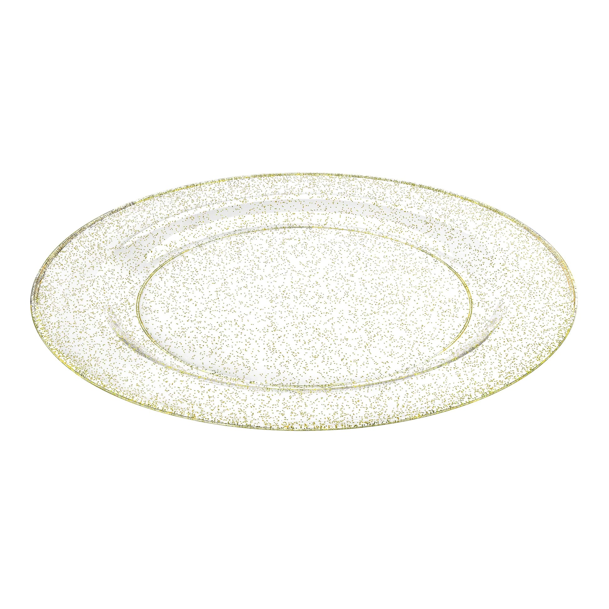 Glitter Premium Plastic Round Dinnerware