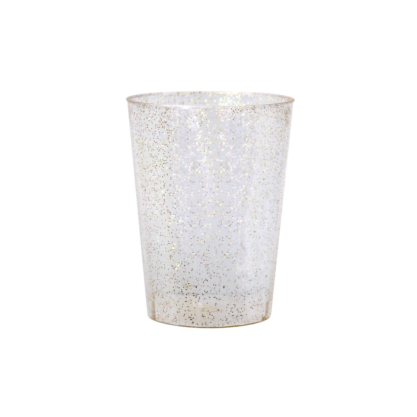 Glitter Premium Plastic 10oz Tumbler - Gold