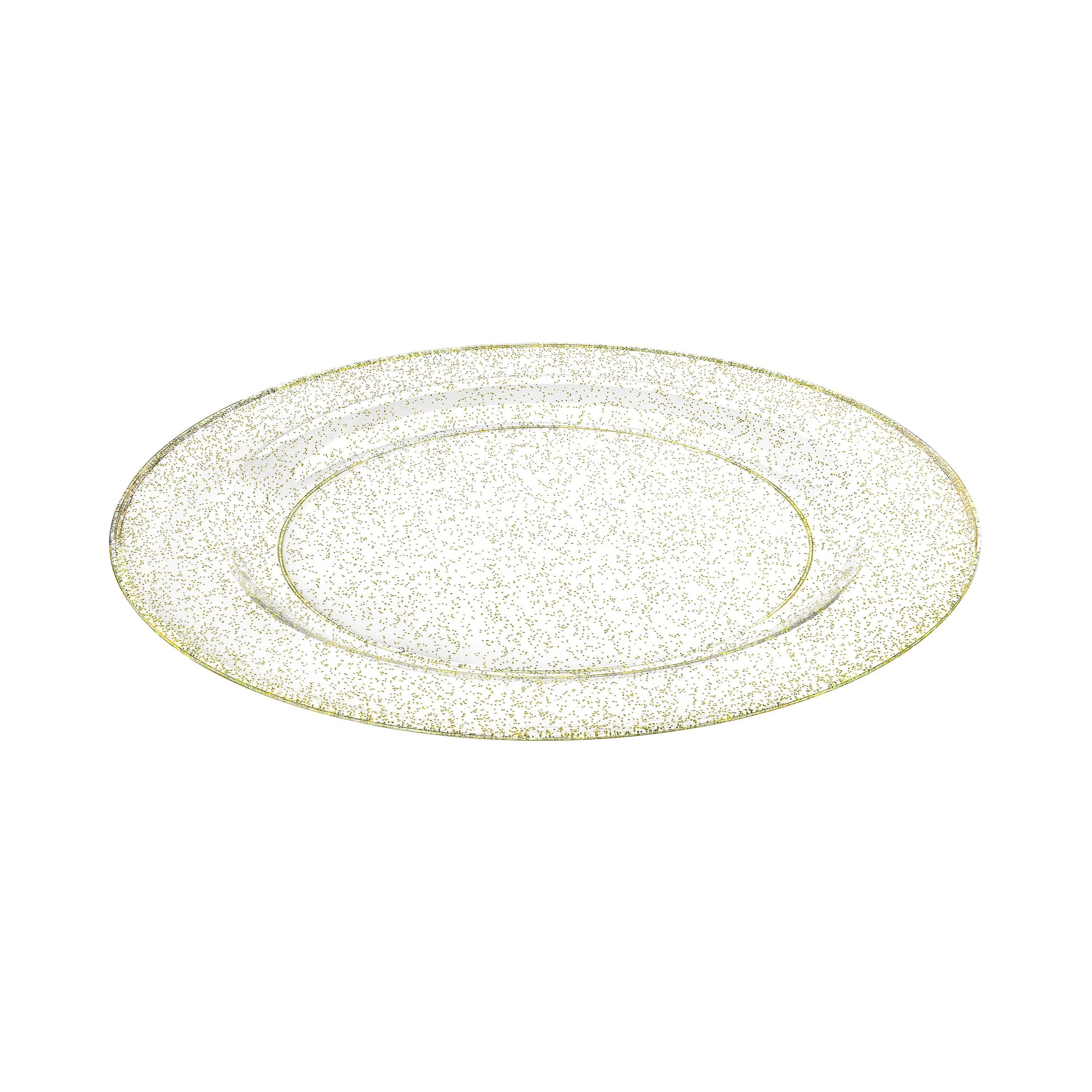 Glitter Premium Plastic Round Dinnerware