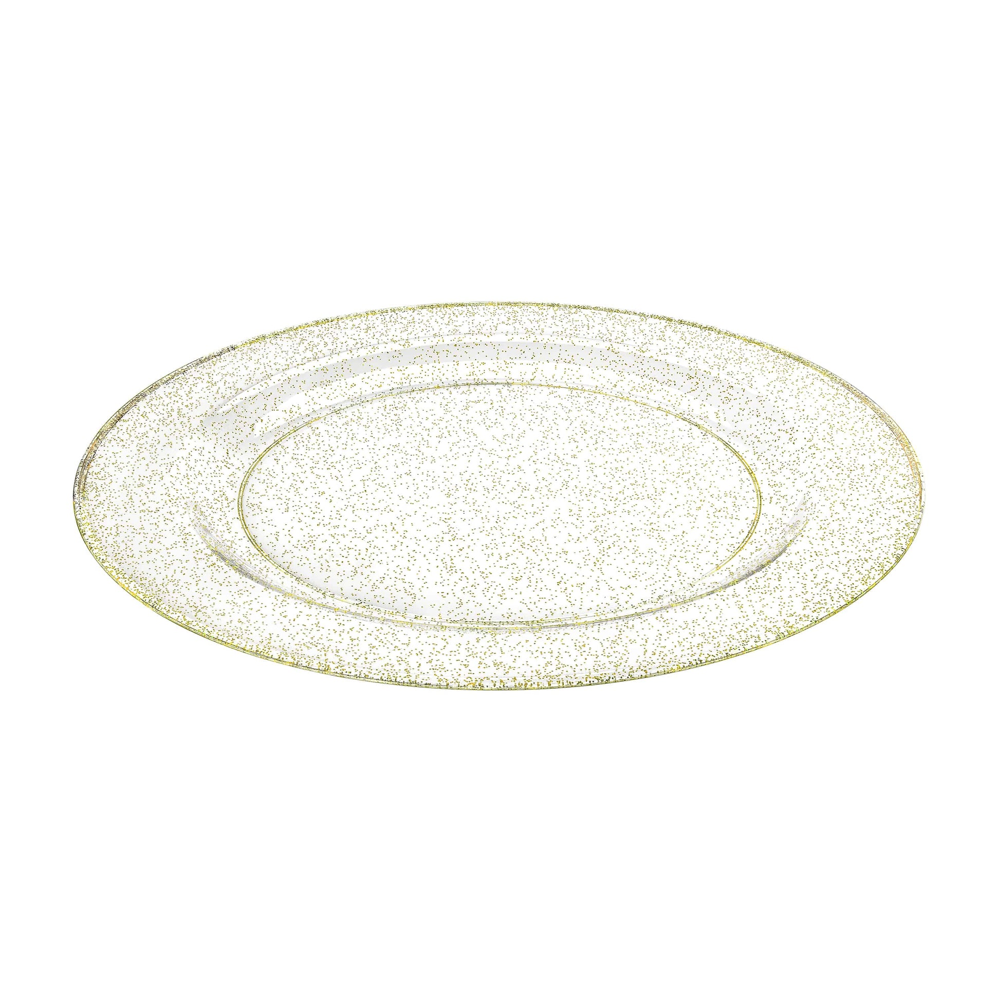 Glitter Premium Plastic Round Dinnerware