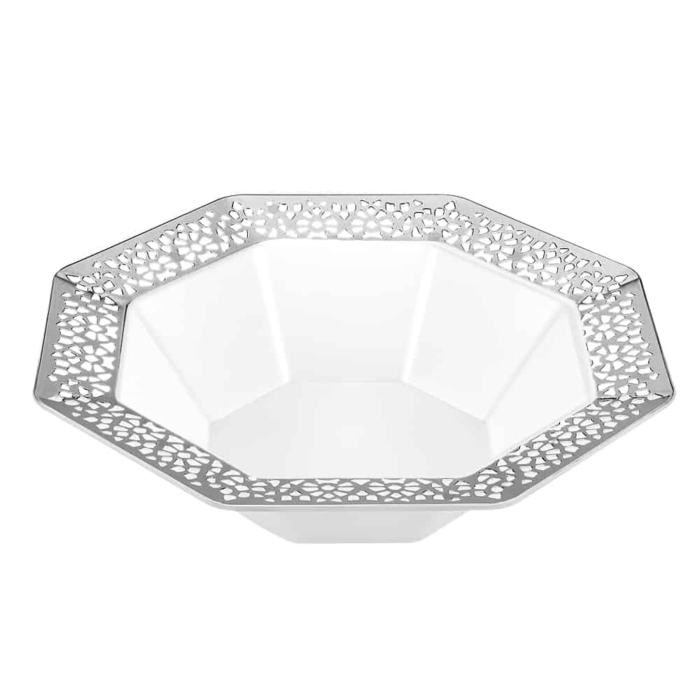 Lacetagon Premium Plastic Octagonal Dinnerware