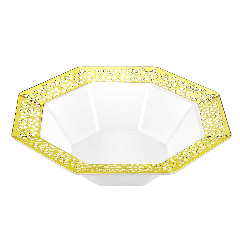 Lacetagon Premium Plastic Octagonal Dinnerware