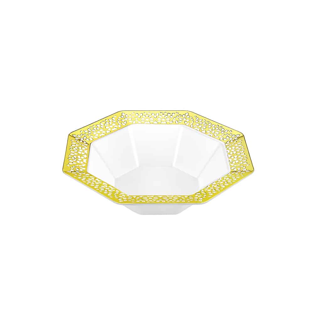 Lacetagon Premium Plastic Octagonal Dinnerware