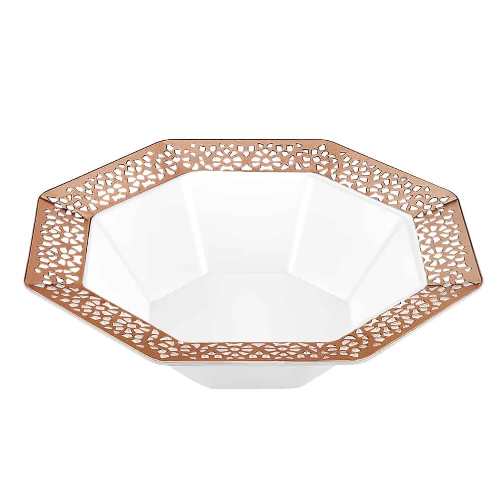 Lacetagon Premium Plastic Octagonal Dinnerware