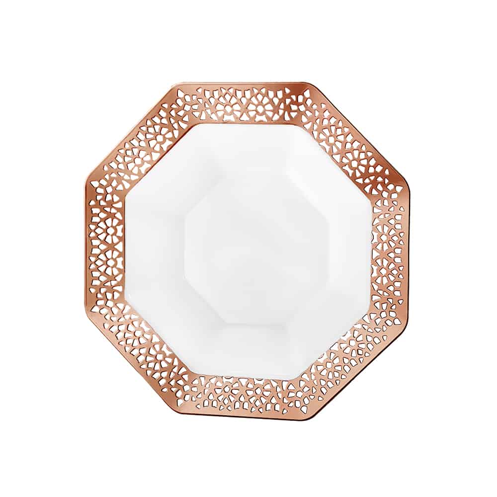 Lacetagon Premium Plastic Octagonal Dinnerware