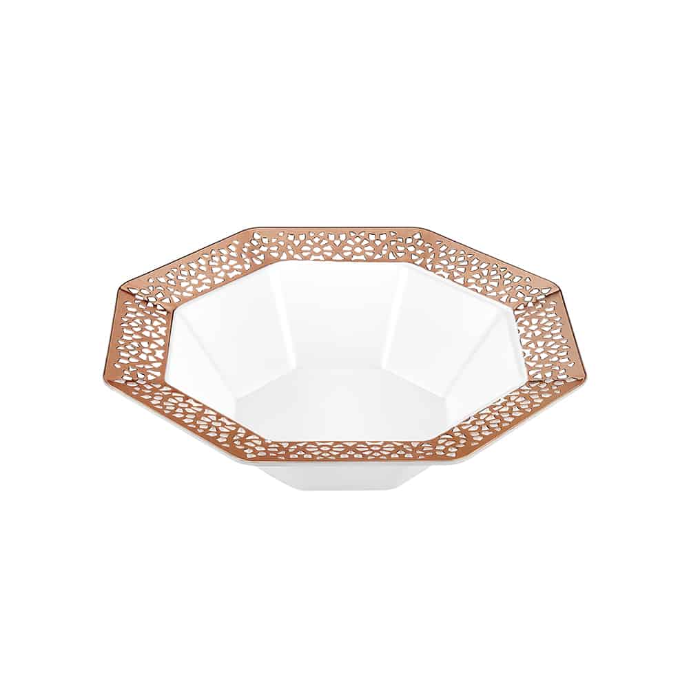 Lacetagon Premium Plastic Octagonal Dinnerware