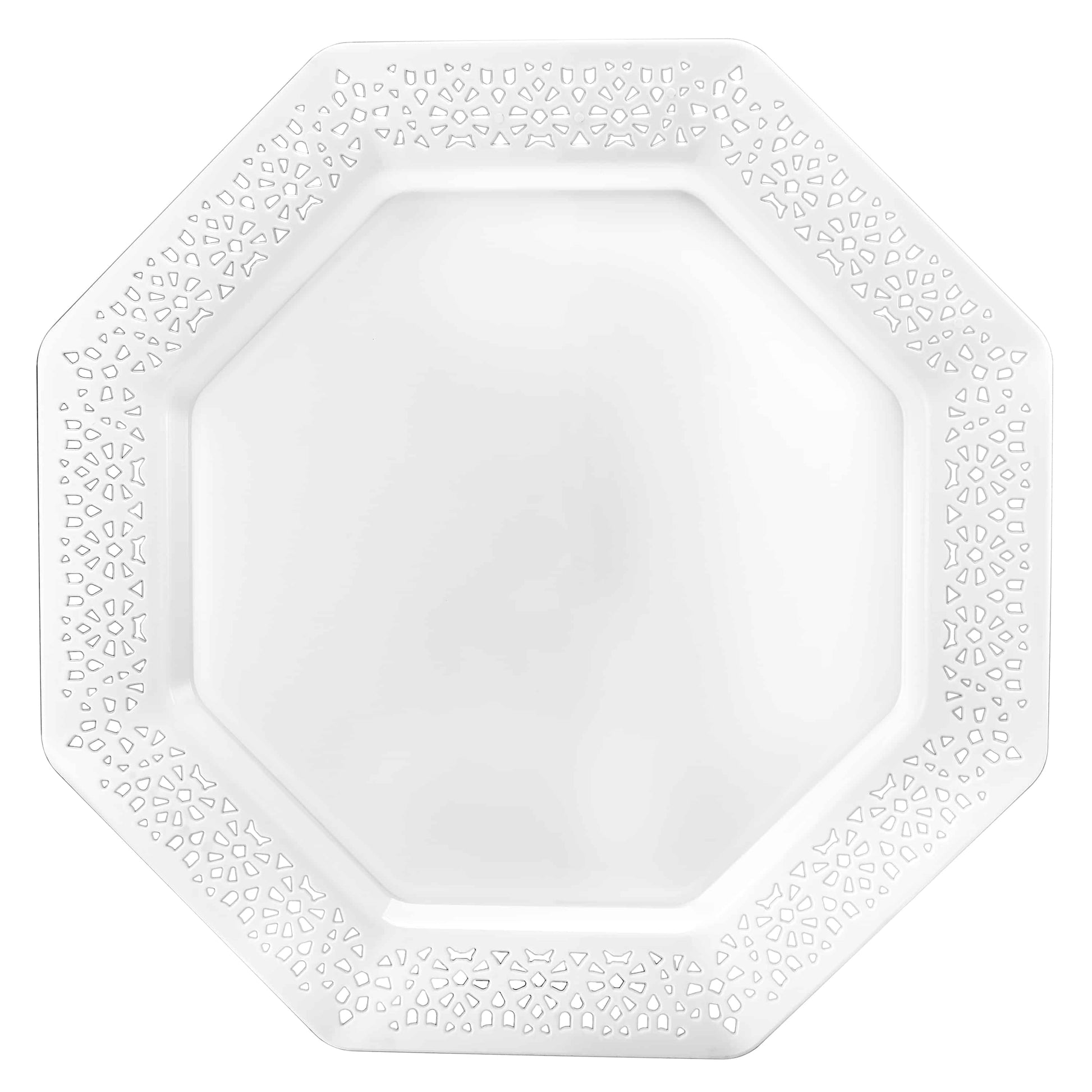 Lacetagon Premium Plastic Octagonal Dinnerware