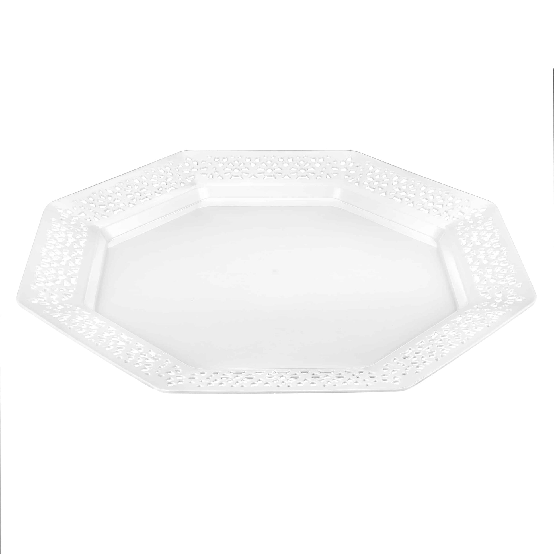 Lacetagon Premium Plastic Octagonal Dinnerware