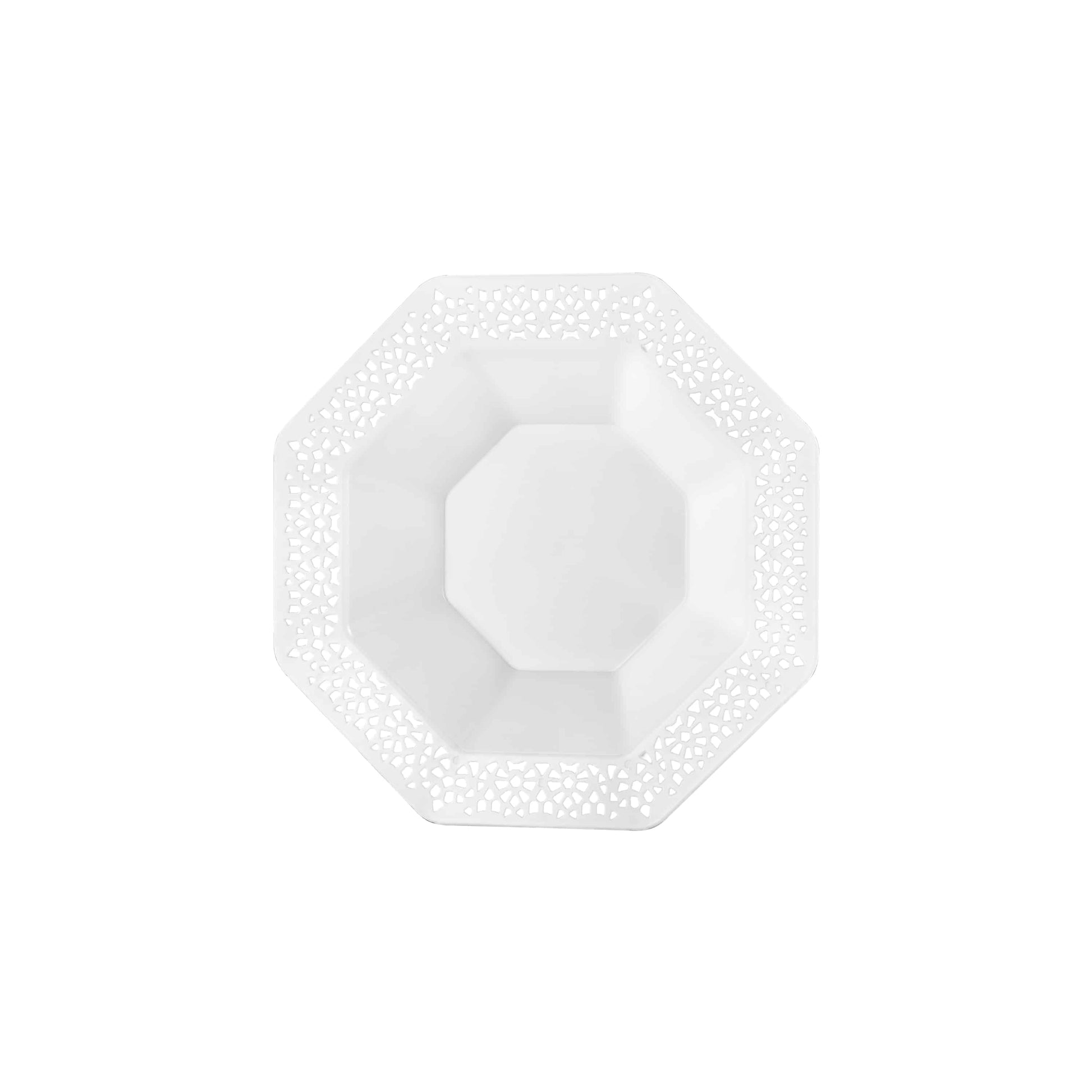 Lacetagon Premium Plastic Octagonal Dinnerware