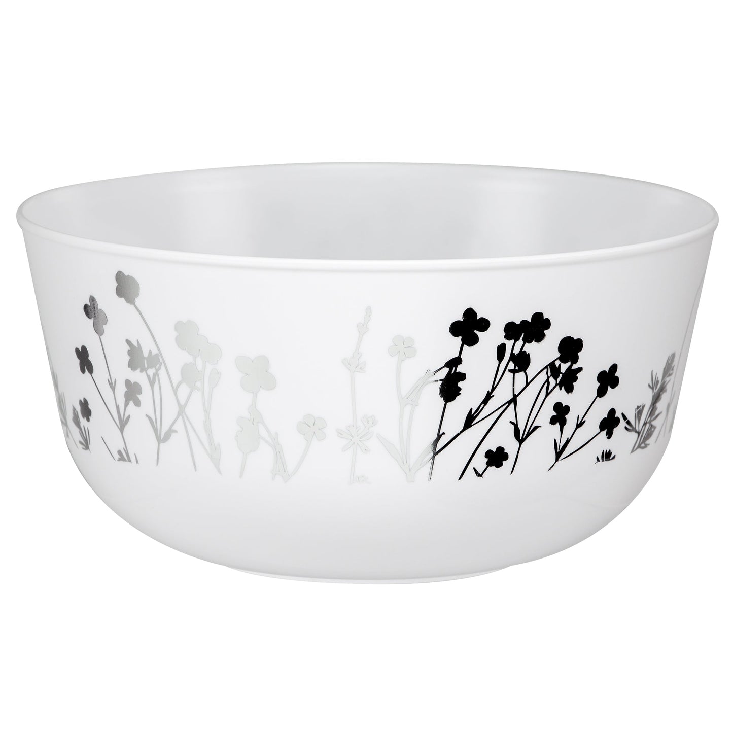 Contemporary Wildflower Premium Plastic Sliver Bowl